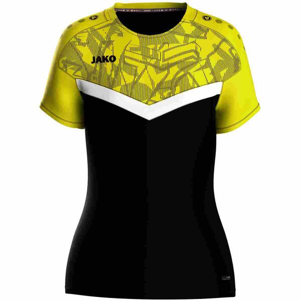 Jako Damen-Trainingsshirt ICONIC schwarz/soft yellow | 34