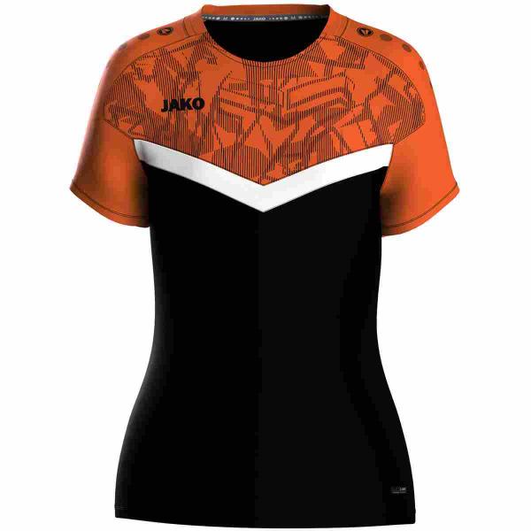 Jako Damen-Trainingsshirt ICONIC schwarz/neonorange | 34