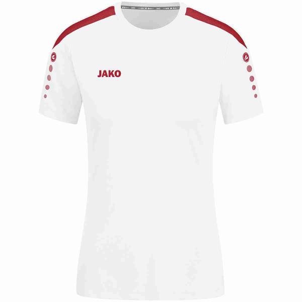 Jako Damen-Trainingsshirt POWER weiß/rot | 34