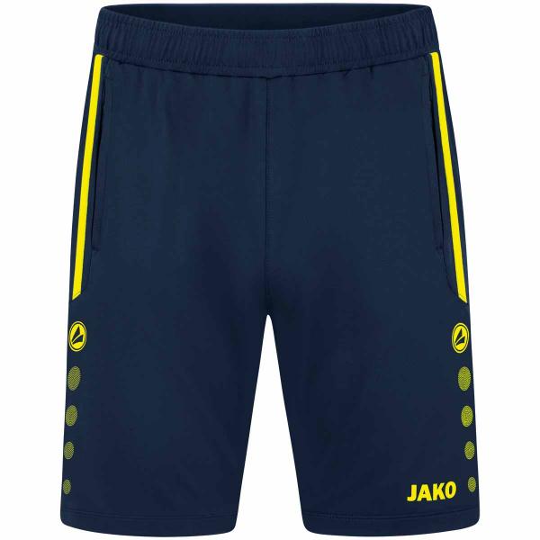 Jako Damen-Trainingsshort ALLROUND marine/neongelb | 34