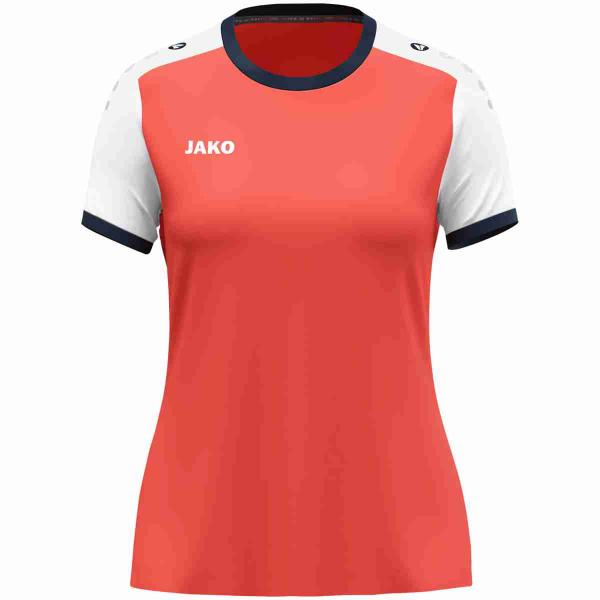 Jako Damen-Trikot DYNAMIC -kurzarm coral/weiß/marine | 34-36
