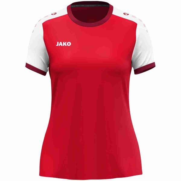 Jako Damen-Trikot DYNAMIC -kurzarm rot/weiß | 34-36