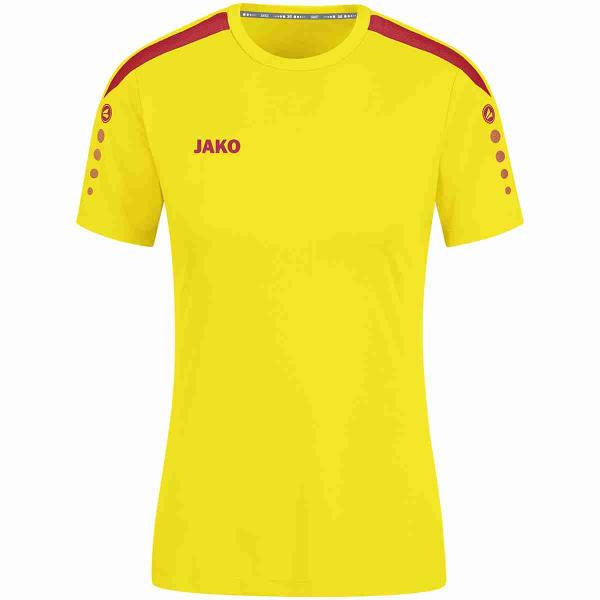 Jako Damen-Trikot POWER - kurzarm citro/rot | 34