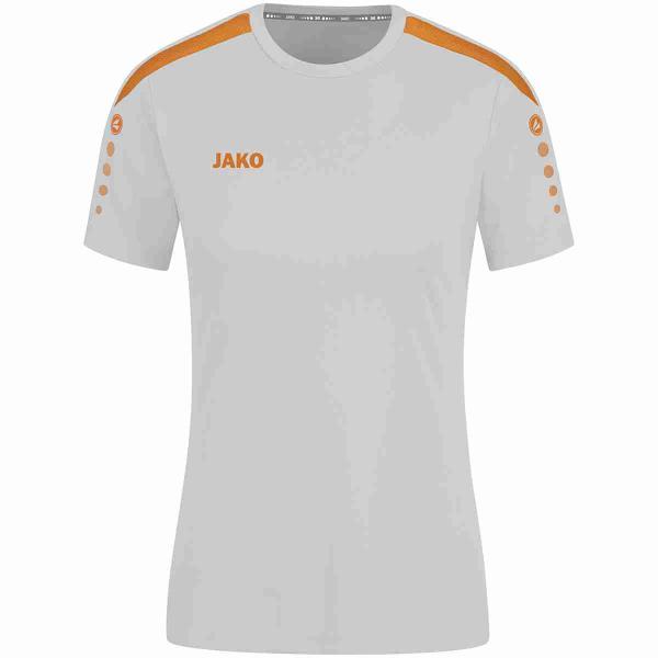 Jako Damen-Trikot POWER - kurzarm soft grey/neonorange | 34