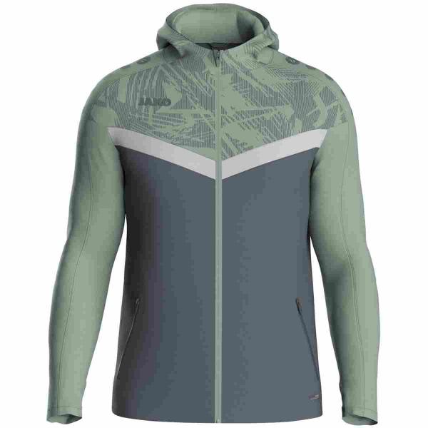 Jako Kapuzenjacke ICONIC anthrazit light/mintgrün/soft grey | 128