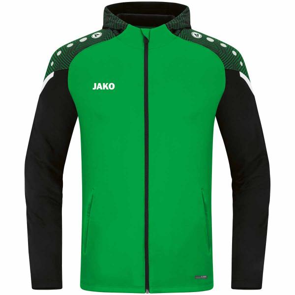 Jako Kapuzenjacke PERFORMANCE soft green/schwarz | 128