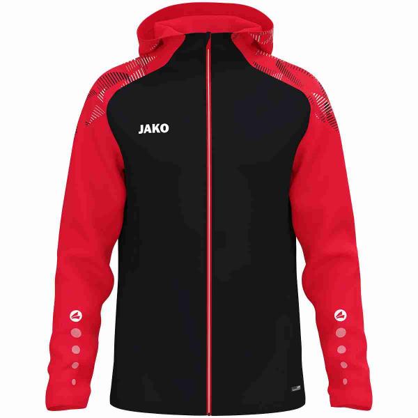 Jako Kapuzenjacke SONIC schwarz/rot | 128