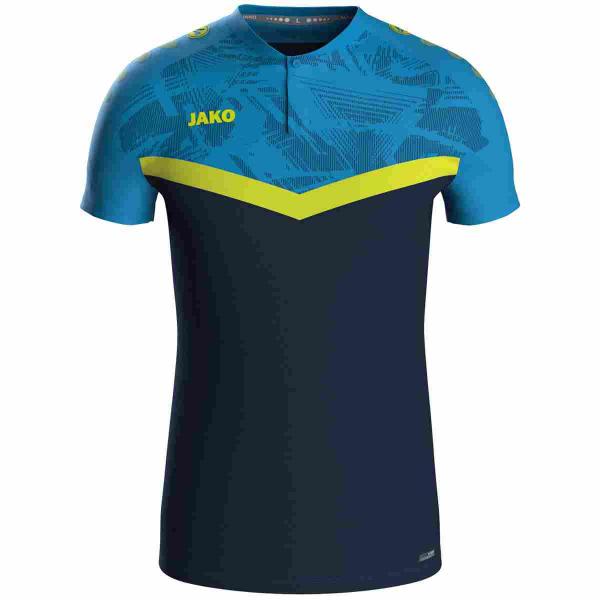Jako Poloshirt ICONIC marine/Jako blau/neongelb | S