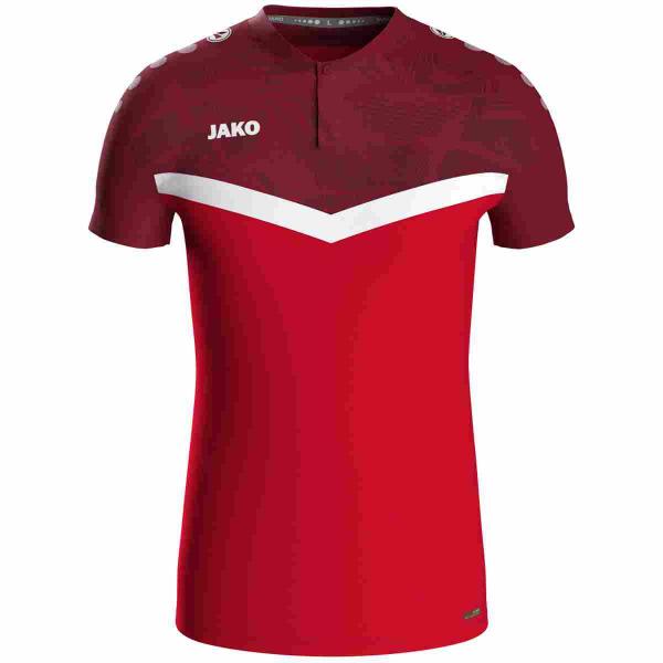 Jako Poloshirt ICONIC rot/weinrot | S