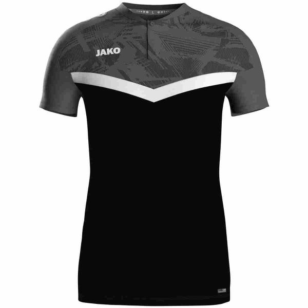 Jako Poloshirt ICONIC schwarz/anthrazit | S