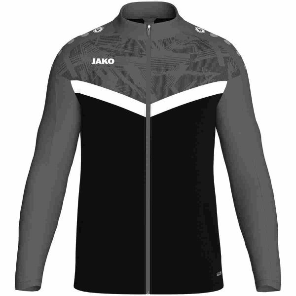 Jako Polyesterjacke ICONIC schwarz/anthrazit | 116