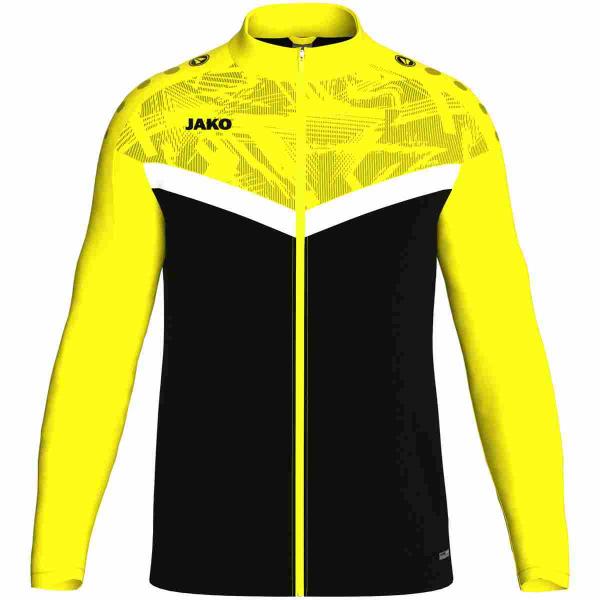 Jako Polyesterjacke ICONIC schwarz/soft yellow | 116