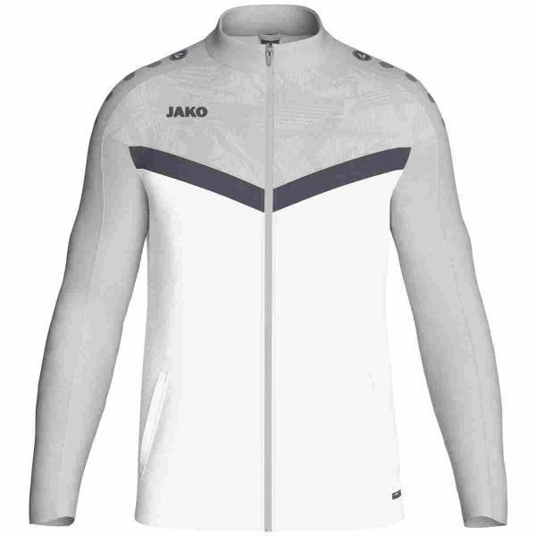 Jako Polyesterjacke ICONIC weiß/soft grey/anthra light | 116