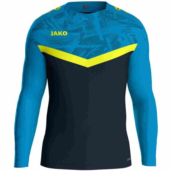 Jako Sweatshirt ICONIC marine/Jako blau/neongelb | 116