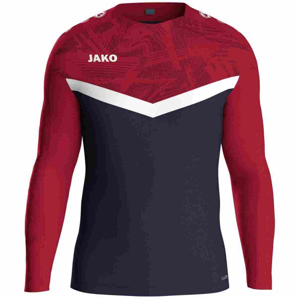 Jako Sweatshirt ICONIC marine/chili rot | 116