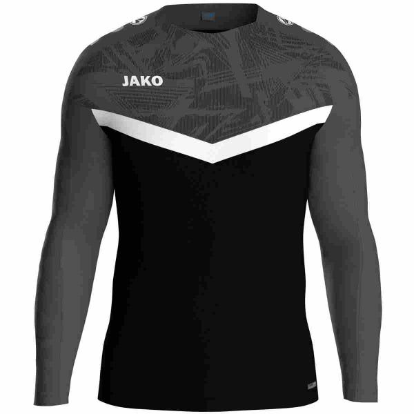 Jako Sweatshirt ICONIC schwarz/anthrazit | 116