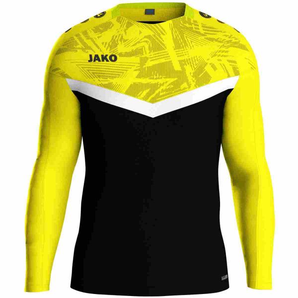 Jako Sweatshirt ICONIC schwarz/soft yellow | 116