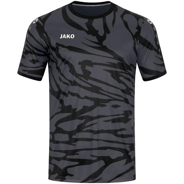 Jako Trikot ANIMAL anthrazit/schwarz/weiß | 116 | Kurzarm