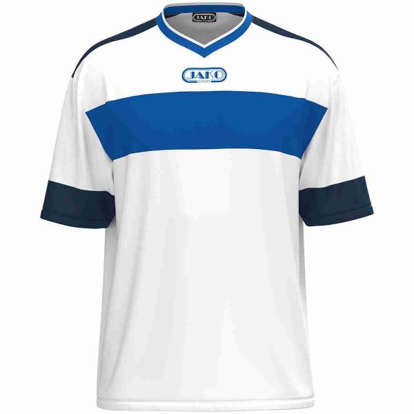 Jako Trikot CLUB 92  - kurzarm weiß/blau | S | Kurzarm