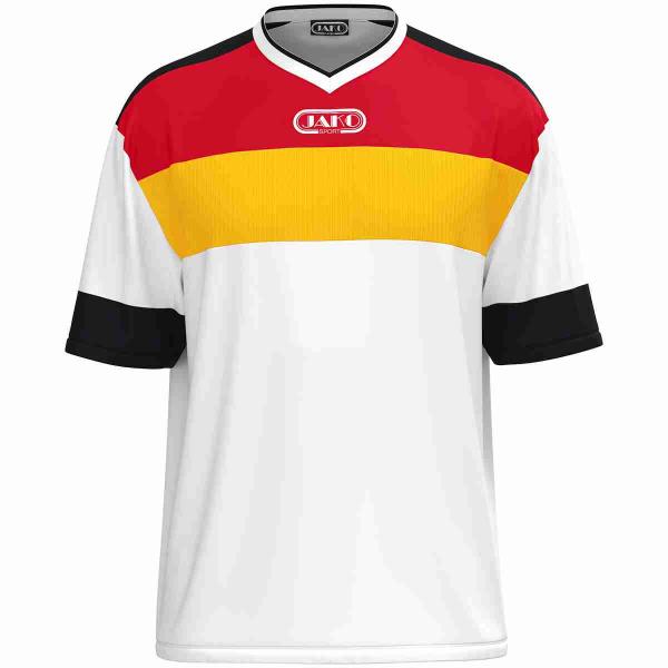 Jako Trikot CLUB 92  - kurzarm weiß/gelb/rot/schwarz | S | Kurzarm