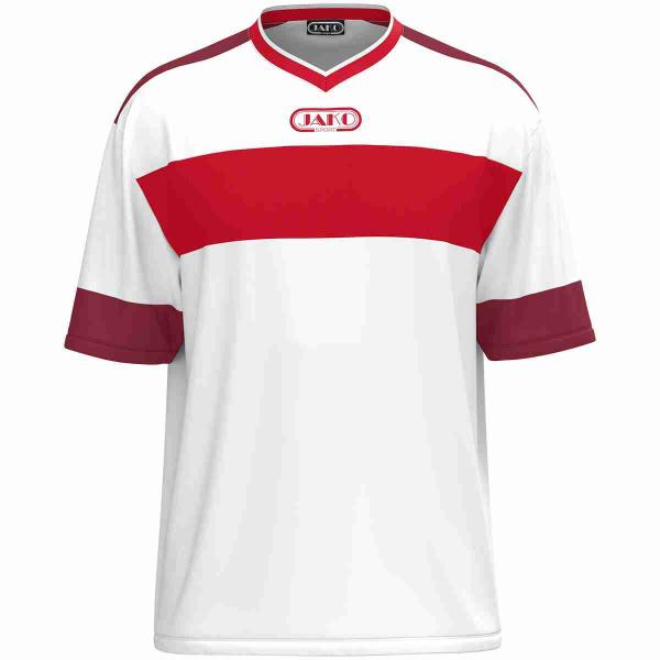 Jako Trikot CLUB 92  - kurzarm weiß/rot | S | Kurzarm
