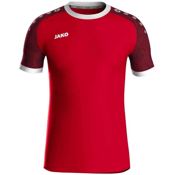 Jako Trikot ICONIC sportrot/weinrot | 116 | Kurzarm