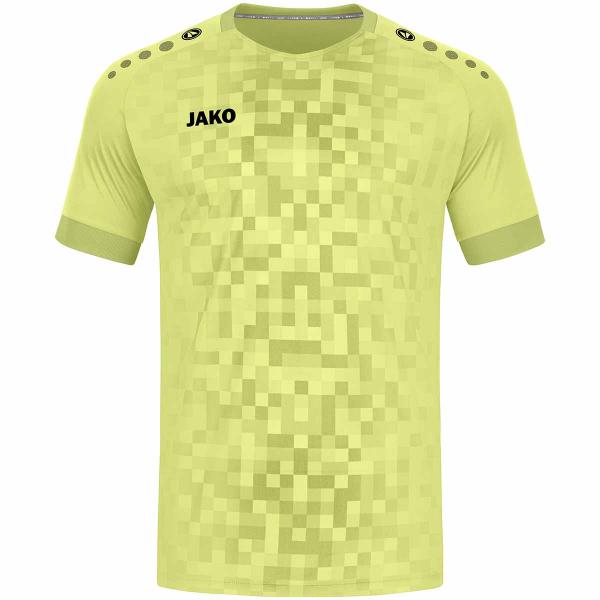 Jako Trikot PIXEL leuchtgelb | 128 | Kurzarm