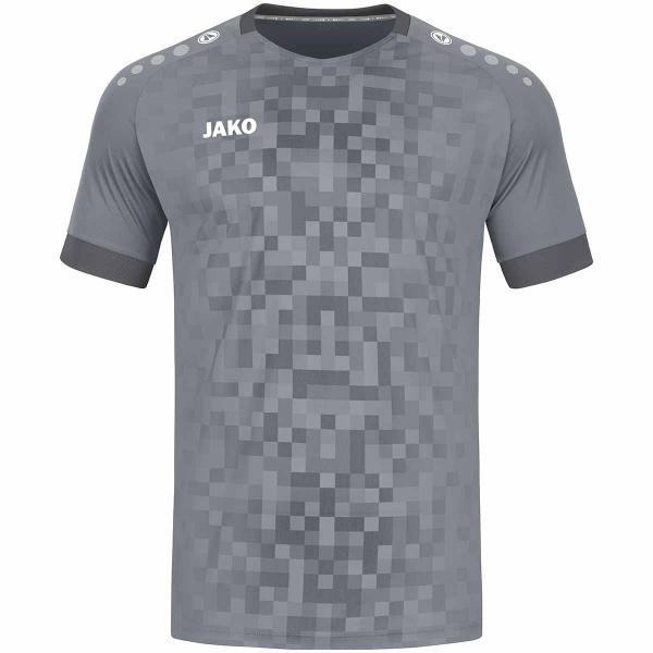 Jako Trikot PIXEL steingrau | 128 | Kurzarm