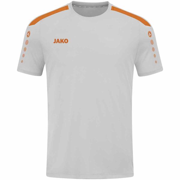 Jako Trikot POWER soft grey/neonorange | 116 | Kurzarm