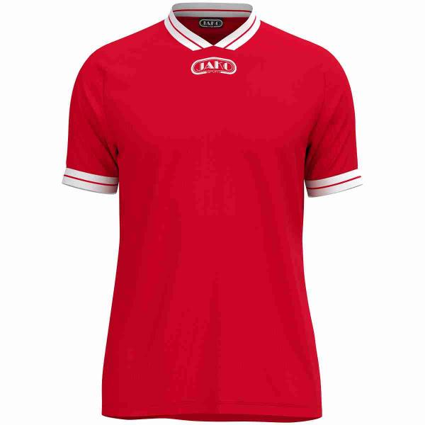 Jako Trikot Retro - kurzarm rot/weiß | 128 | Kurzarm