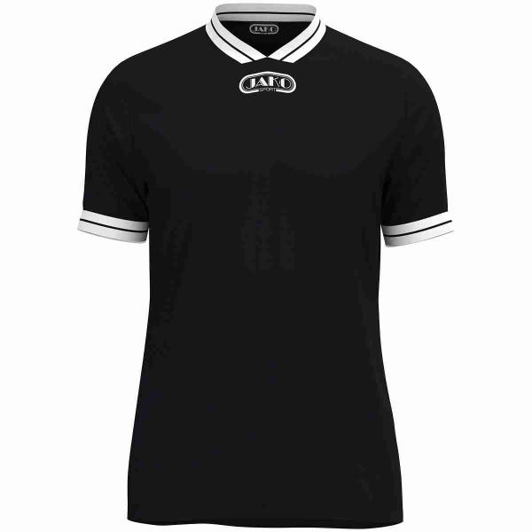 Jako Trikot Retro - kurzarm schwarz/weiß | 128 | Kurzarm