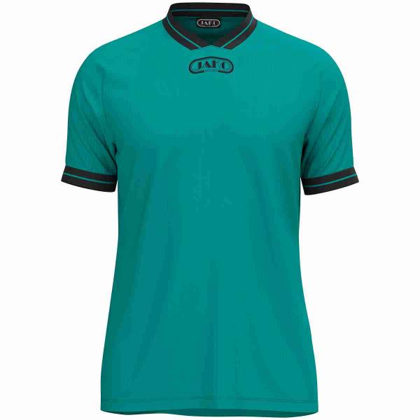 Jako Trikot Retro - kurzarm türkis/schwarz | 128 | Kurzarm