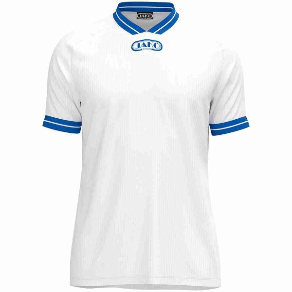 Jako Trikot Retro - kurzarm weiß/royalblau | 128 | Kurzarm