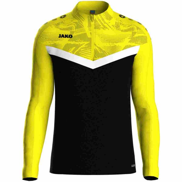 Jako Ziptop ICONIC schwarz/soft yellow | 128