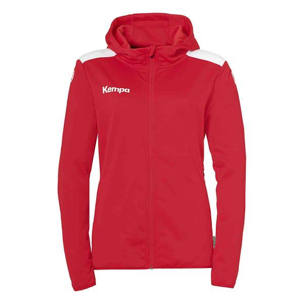 Kempa Damen-Kapuzenjacke EMOTION 27 rot/weiß | XS