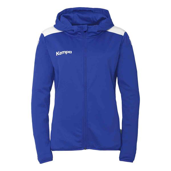 Kempa Damen-Kapuzenjacke EMOTION 27 royal/weiß | XS
