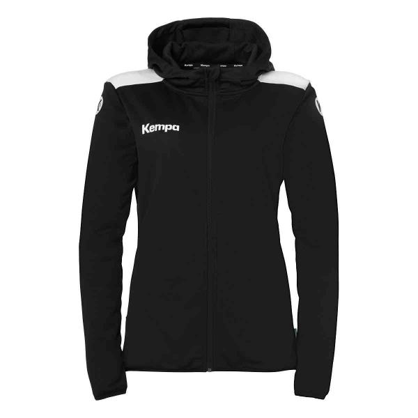 Kempa Damen-Kapuzenjacke EMOTION 27 schwarz/weiß | XS