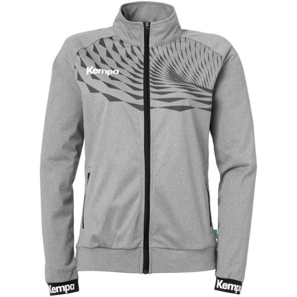 Kempa Damen-Trainingsjacke WAVE 26 dark grau melange/anthrazit | XS