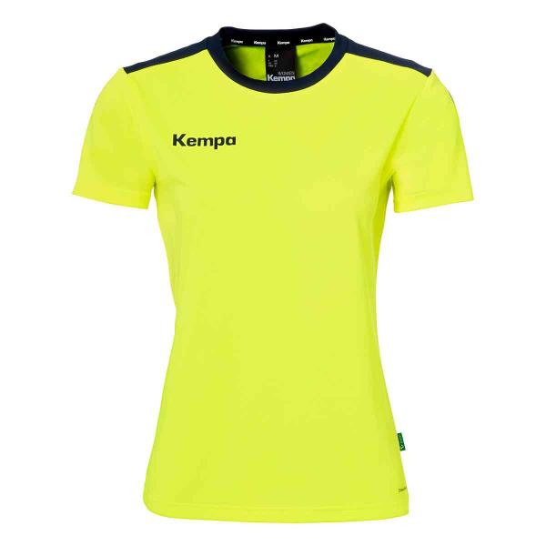 Kempa Damen-Trikot EMOTION 27 fluo gelb/marine | XS | Kurzarm