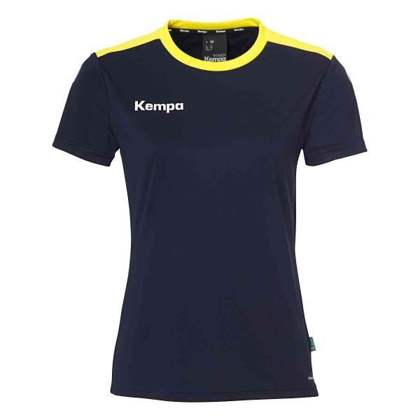 Kempa Damen-Trikot EMOTION 27 marine/fluo/gelb | XS | Kurzarm