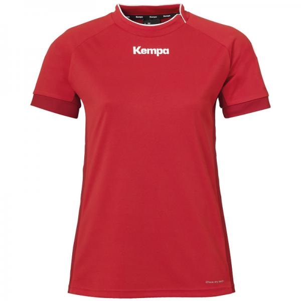 Kempa Damen-Trikot PRIME - kurzarm rot/chilirot | XS | Kurzarm