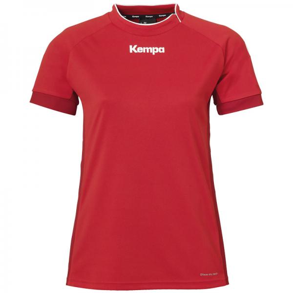 Kempa Damen-Trikot PRIME - kurzarm rot/chilirot | XS | Kurzarm