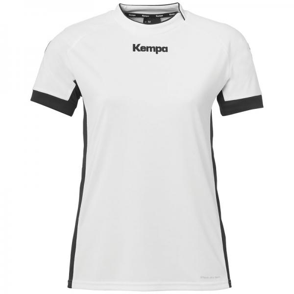 Kempa Damen-Trikot PRIME - kurzarm weiß/schwarz | XS | Kurzarm