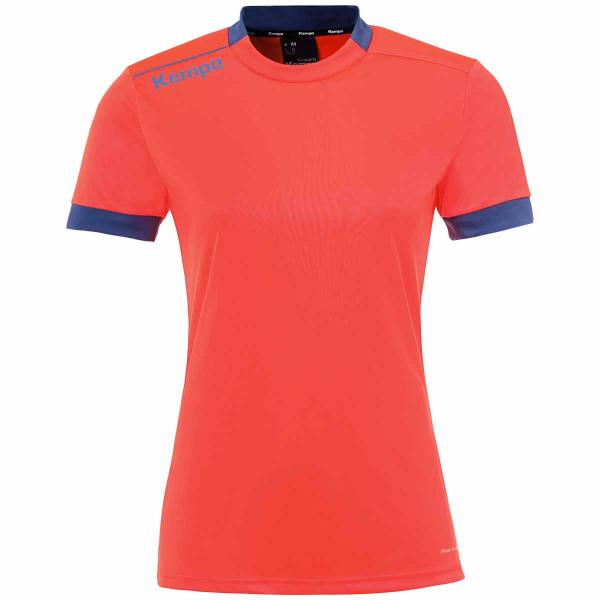 Kempa Damen-Trikot PLAYER fluo rot/ice grau | XS | Kurzarm