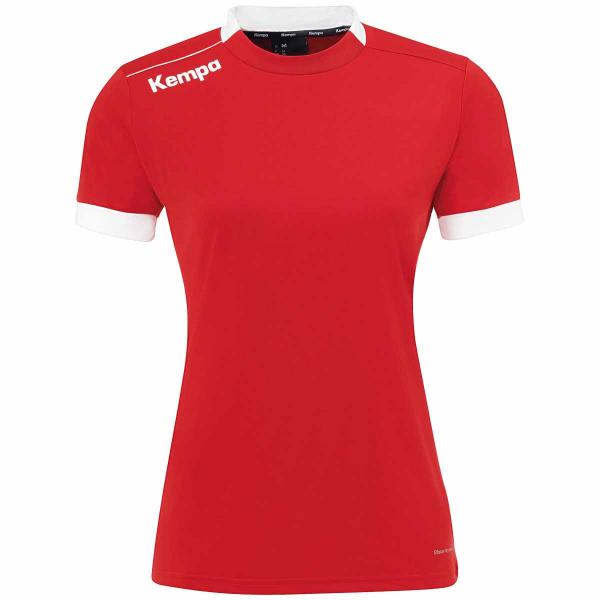 Kempa Damen-Trikot PLAYER rot/weiß | XS | Kurzarm