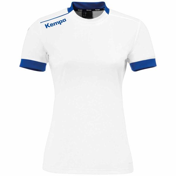 Kempa Damen-Trikot PLAYER weiß/royal | XS | Kurzarm