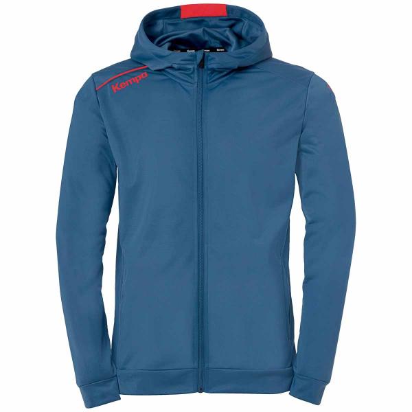 Kempa Kapuzenjacke PLAYER ice grau/fluo rot | 116