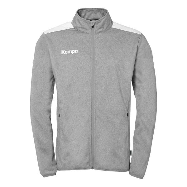 Kempa Polyesterjacke EMOTION 27 dark grau melange/weiß | 116