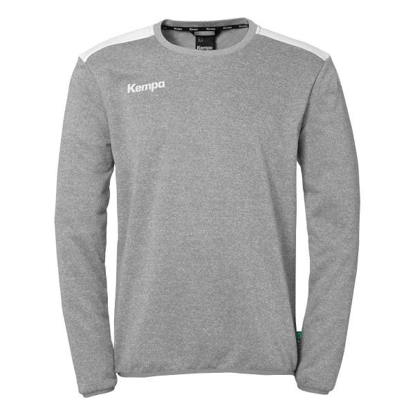 Kempa Trainingstop EMOTION 27 dark grau melange/weiß | 116