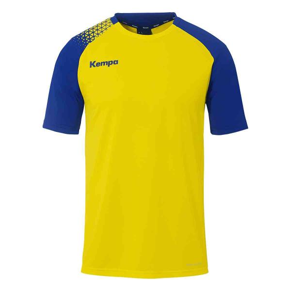 Kempa Trikot AMBITION 28 limonengelb/royalblau | 116 | Kurzarm